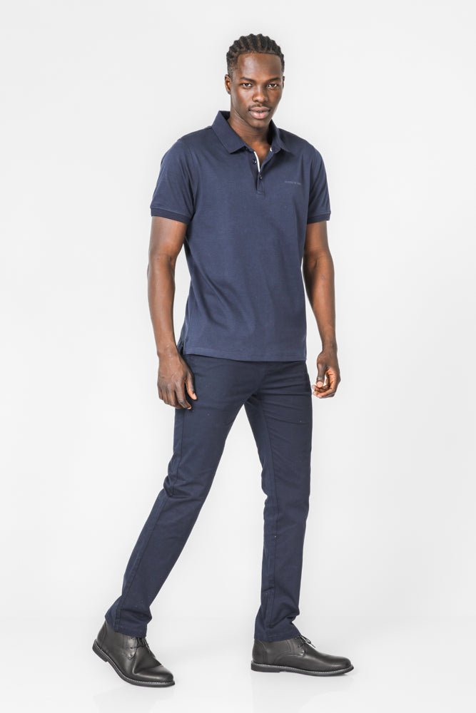 KENNETH COLE - חולצת פולו לגבר בצבע נייבי - MASHBIR//365