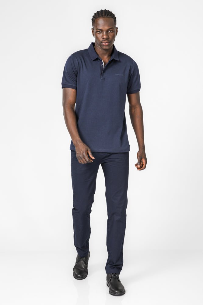 KENNETH COLE - חולצת פולו לגבר בצבע נייבי - MASHBIR//365