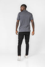 DELTA - חולצת פולו לגברים בצבע אפור - MASHBIR//365