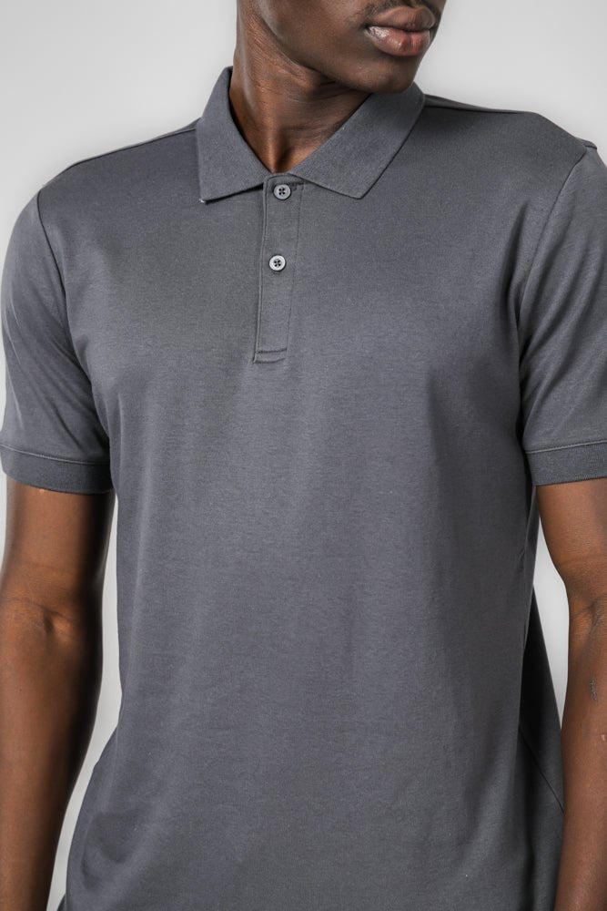 DELTA - חולצת פולו לגברים בצבע אפור - MASHBIR//365