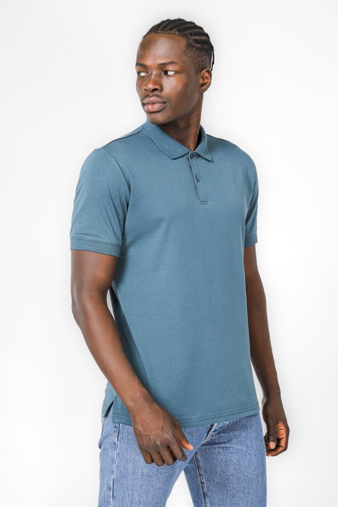 DELTA - חולצת פולו לגברים בצבע כחול - MASHBIR//365