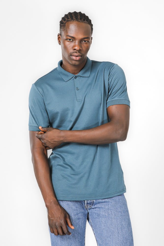 DELTA - חולצת פולו לגברים בצבע כחול - MASHBIR//365