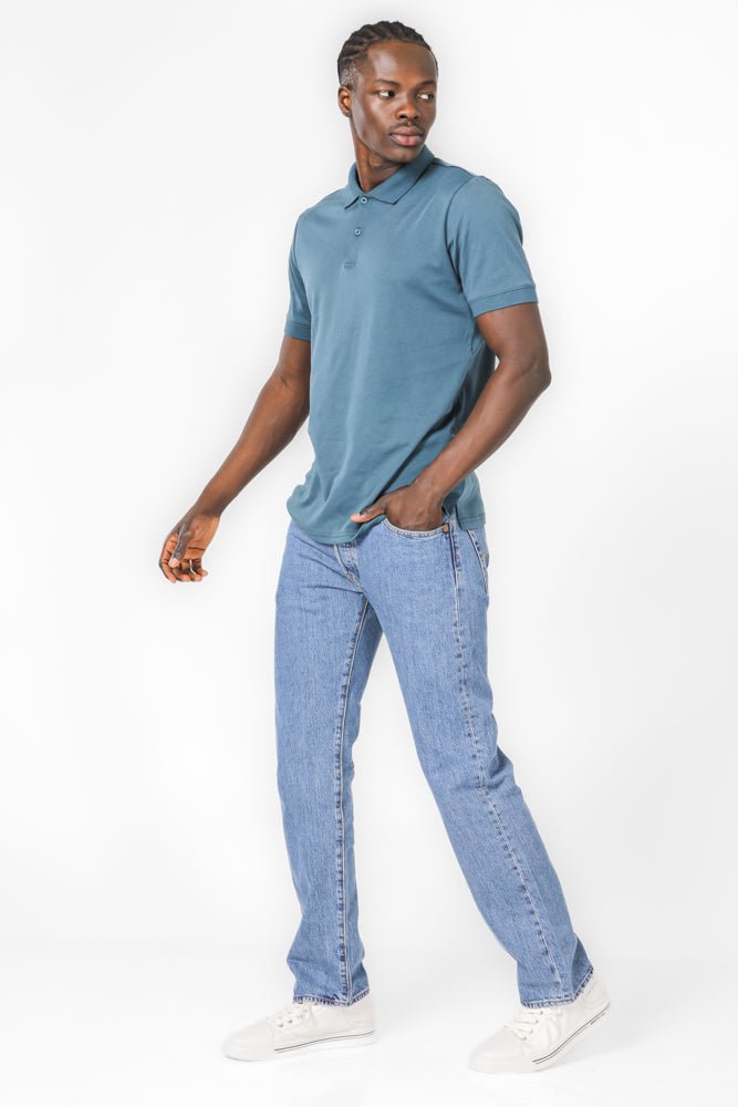 DELTA - חולצת פולו לגברים בצבע כחול - MASHBIR//365