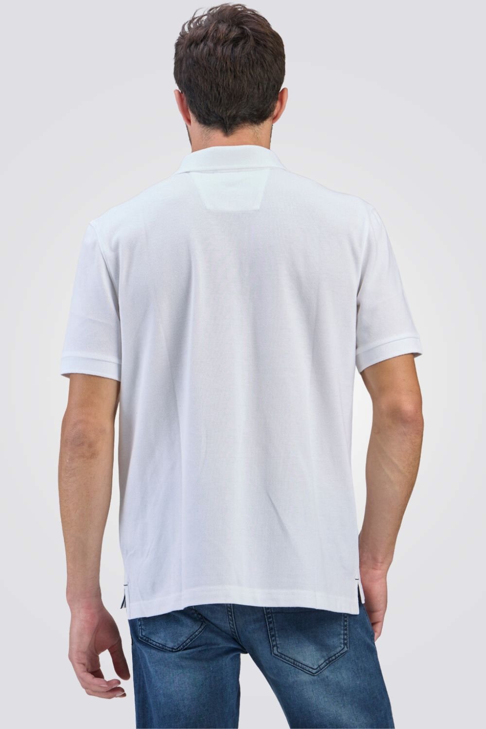 NAUTICA - חולצת פולו לגברים CLASSIC FIT DECK בצבע לבן - MASHBIR//365