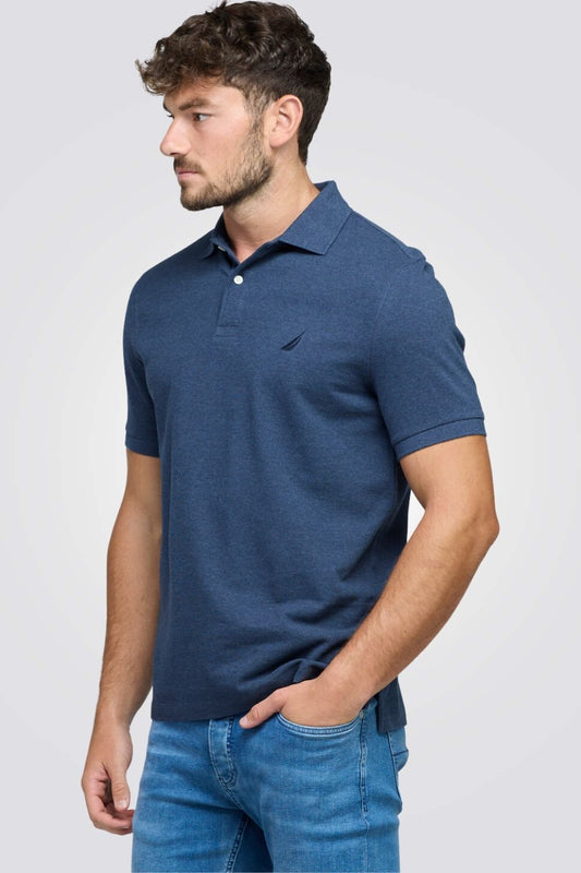NAUTICA - חולצת פולו לגברים CLASSIC FIT DECK בצבע נייבי - MASHBIR//365