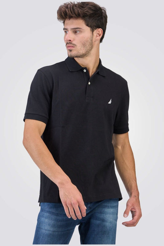NAUTICA - חולצת פולו לגברים CLASSIC FIT DECK בצבע שחור - MASHBIR//365