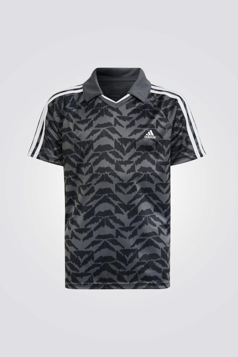 ADIDAS - חולצת פולו לילדים בצבע אפור - MASHBIR//365