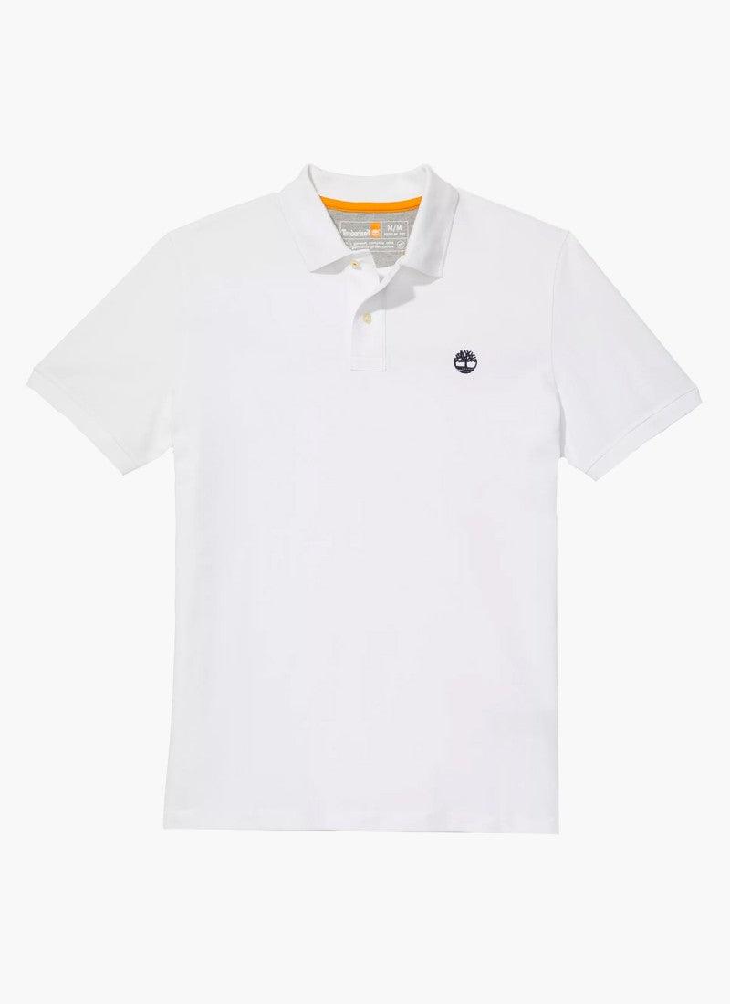 TIMBERLAND - חולצת פולו MILLERS RIVER בצבע לבן - MASHBIR//365