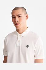 TIMBERLAND - חולצת פולו MILLERS RIVER בצבע לבן - MASHBIR//365