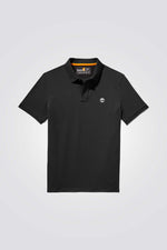 TIMBERLAND - חולצת פולו RIVER PIQUE שחורה - MASHBIR//365