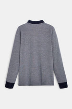 OKAIDI - חולצת פולו שרוול ארוך כחול ג'ינס לילדים - MASHBIR//365