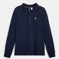 OKAIDI - חולצת פולו שרוול ארוך כחול כהה נערים - MASHBIR//365 - 1