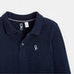 OKAIDI - חולצת פולו שרוול ארוך כחול כהה נערים - MASHBIR//365 - 2