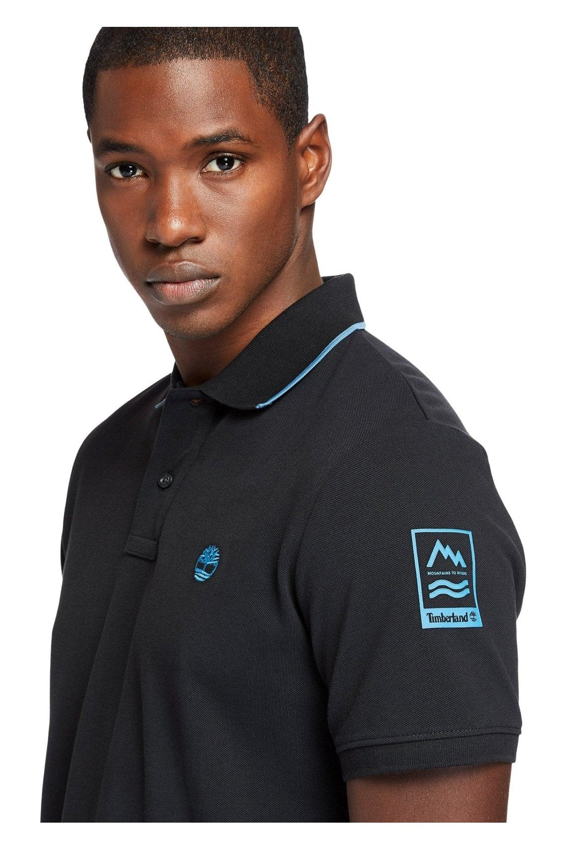 TIMBERLAND - חולצת פולו שחורה - MASHBIR//365