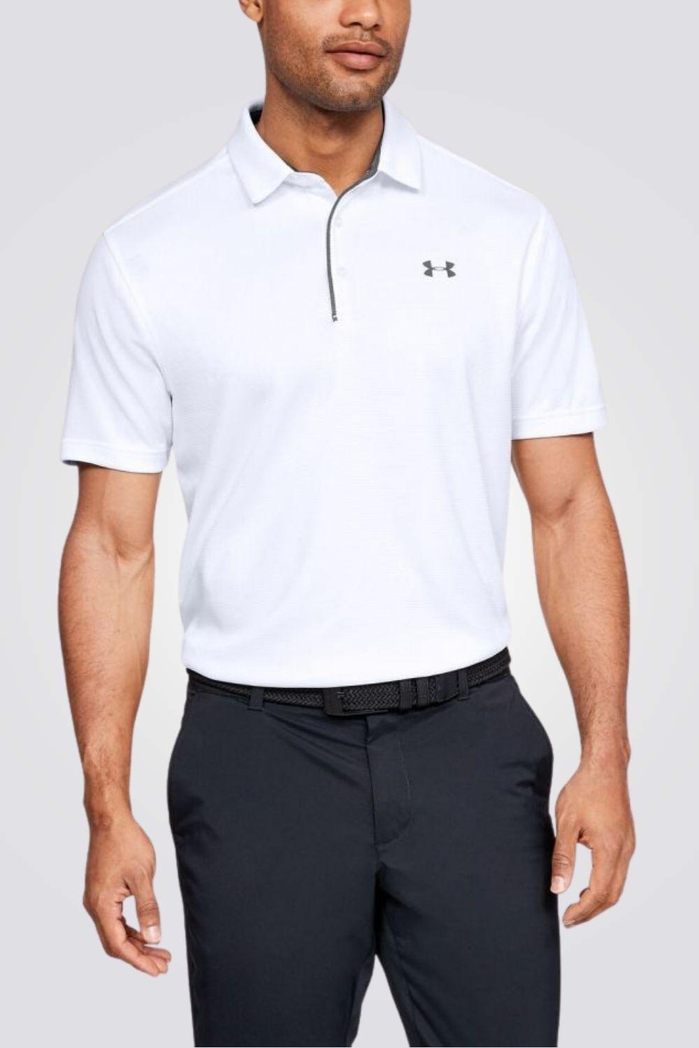 UNDER ARMOUR - חולצת פולו Tech Polo בצבע לבן - MASHBIR//365