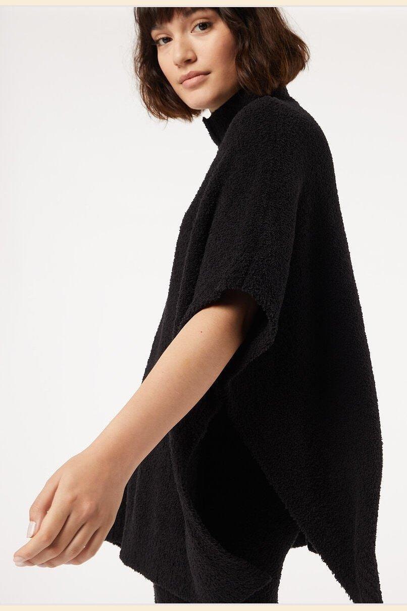 ETAM - חולצת פונצ'ו BIJAN שחורה - MASHBIR//365