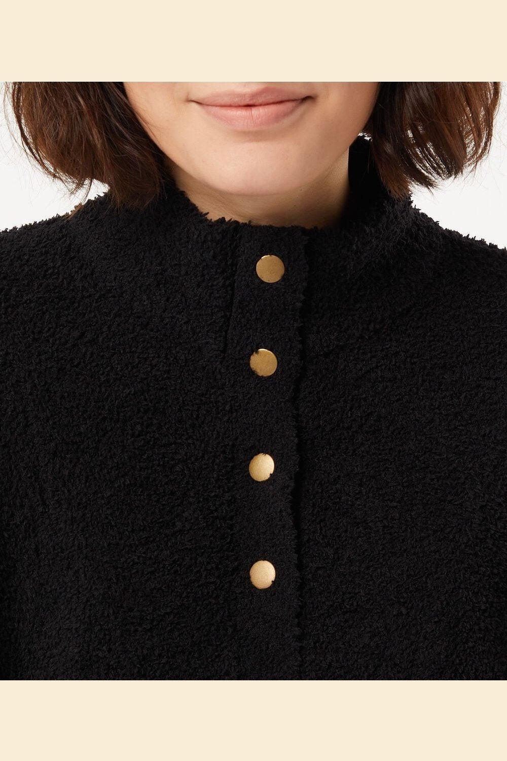 ETAM - חולצת פונצ'ו BIJAN שחורה - MASHBIR//365