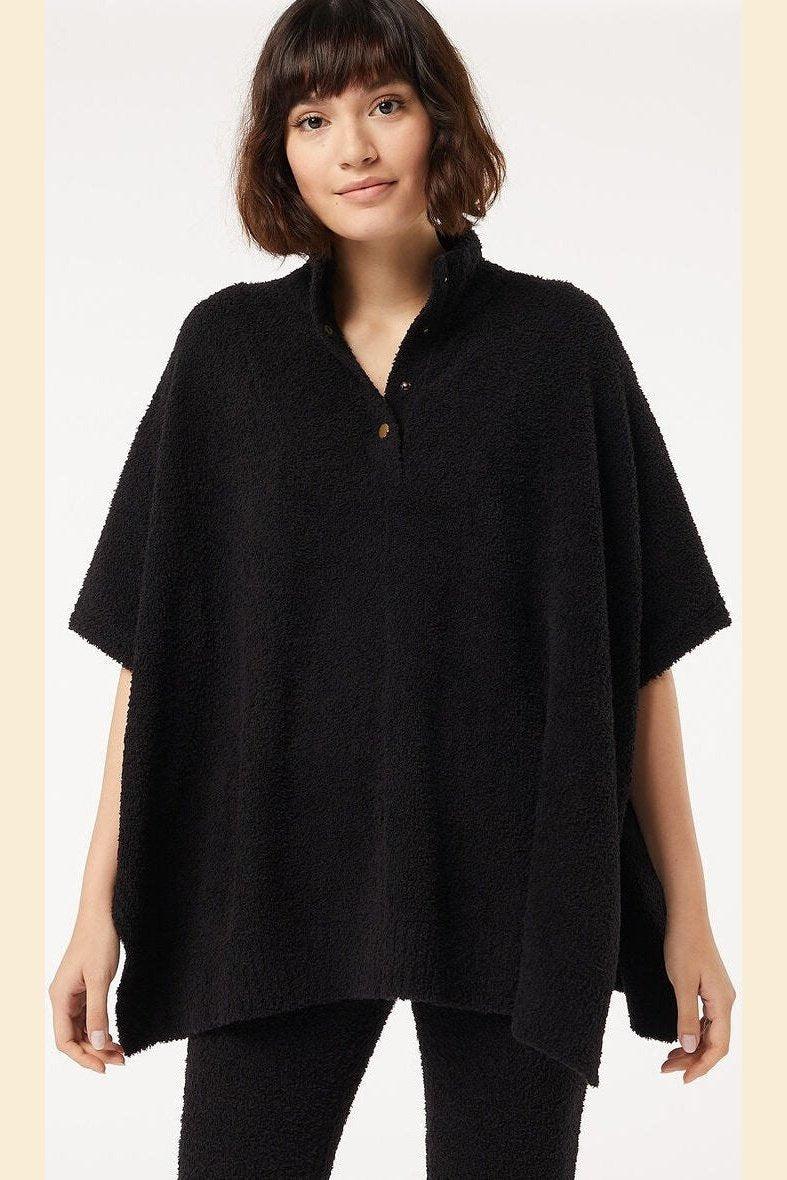 ETAM - חולצת פונצ'ו BIJAN שחורה - MASHBIR//365