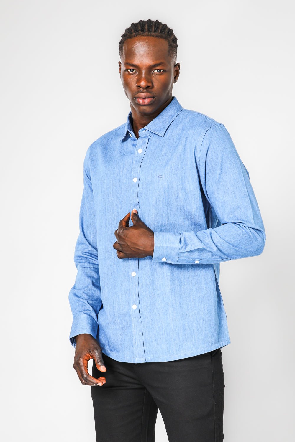 KENNETH COLE - חולצת ג'ינס גזרת מודרן - MASHBIR//365