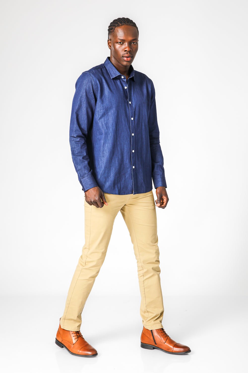 KENNETH COLE - חולצת ג'ינס גזרת מודרן - MASHBIR//365