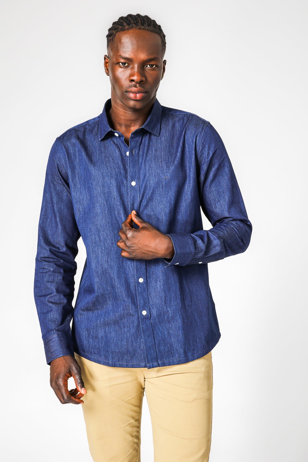 KENNETH COLE - חולצת ג'ינס גזרת מודרן - MASHBIR//365