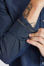 TIMBERLAND - חולצת ג’ינס מכופתרת SLIM FIT צבע כחול כהה - MASHBIR//365