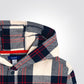 OKAIDI - חולצת ג'קט ילדים פלאנל משובץ אדום כחול לבן עם קאפושון - MASHBIR//365 - 2