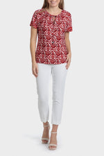 PUNT ROMA - חולצת הדפס בצבע אדום - MASHBIR//365
