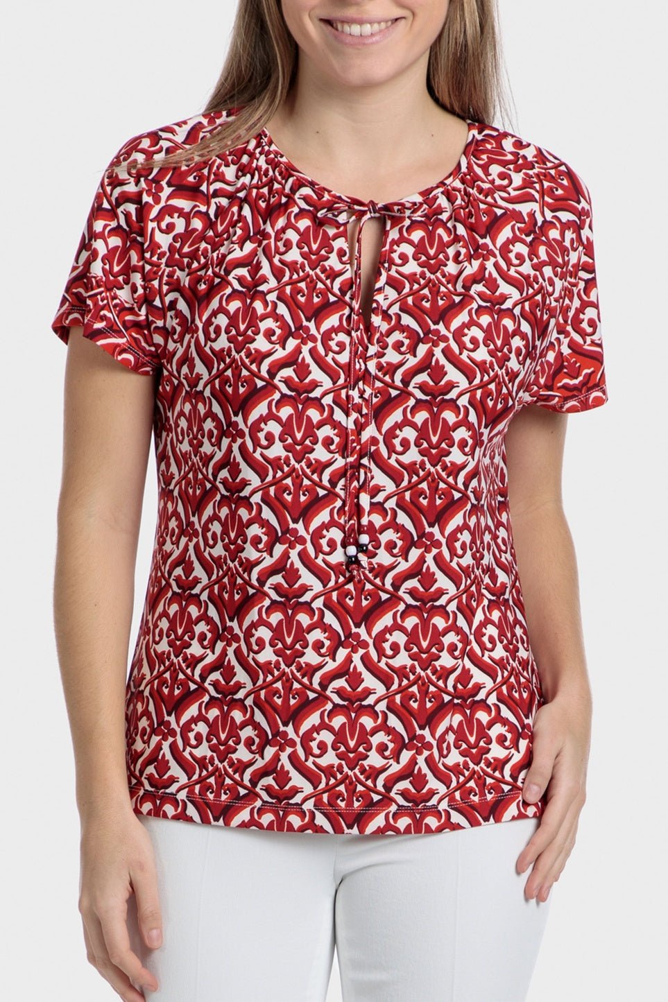 PUNT ROMA - חולצת הדפס בצבע אדום - MASHBIR//365