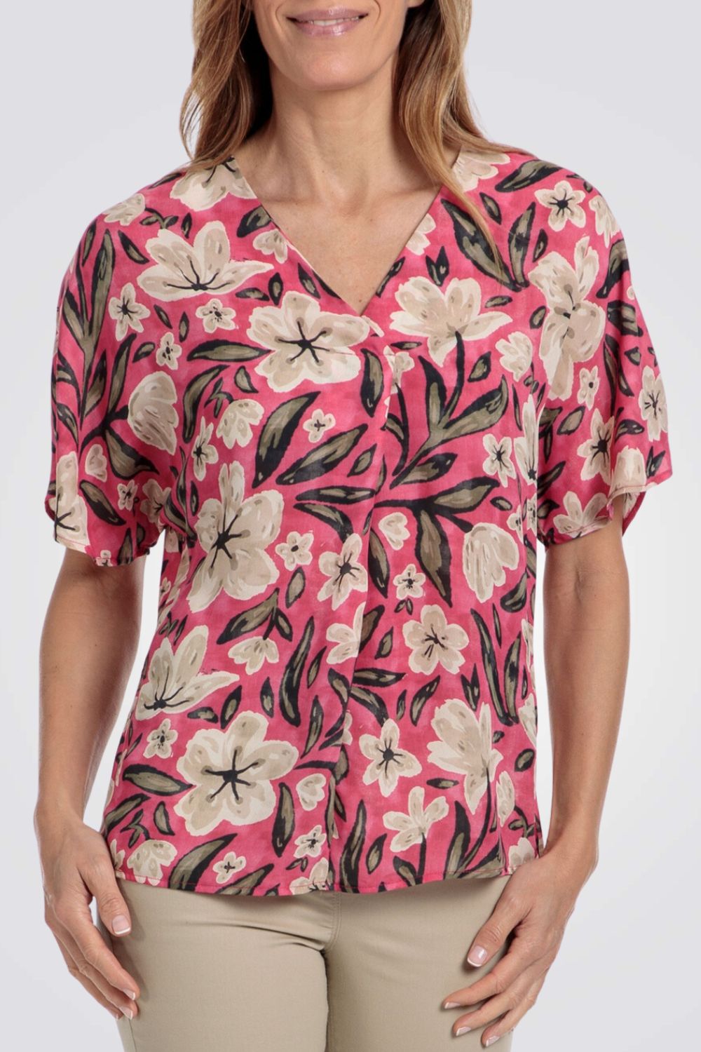 PUNT ROMA - חולצת הדפס בצבע ורוד - MASHBIR//365