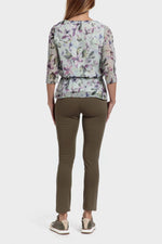 PUNT ROMA - חולצת הדפס פרחים בצבע ירוק - MASHBIR//365