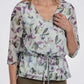 PUNT ROMA - חולצת הדפס פרחים בצבע ירוק - MASHBIR//365
