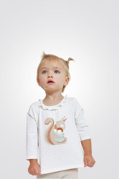 OBAIBI - חולצת הדפס לבנה לתינוקות - MASHBIR//365