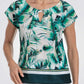 PUNT ROMA - חולצת הדפס טרופית בצבע ירוק - MASHBIR//365 - 1