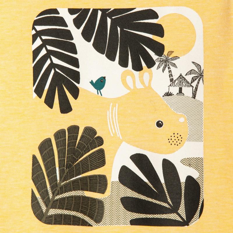 OBAIBI - חולצת היפופוטם צהובה לתינוקות - MASHBIR//365