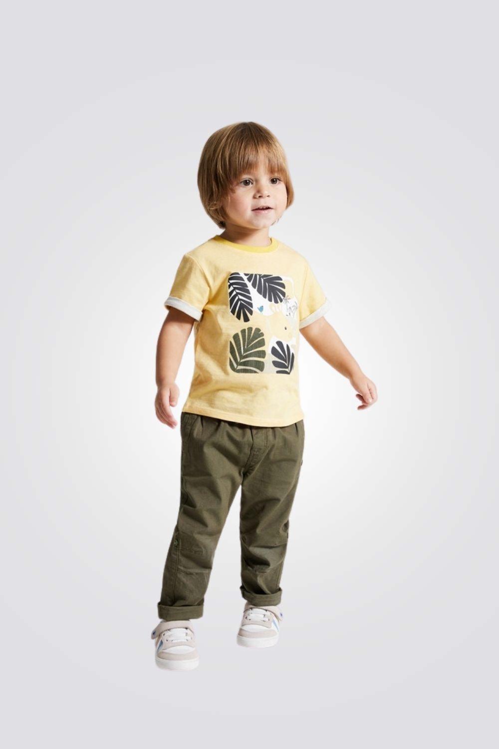 OBAIBI - חולצת היפופוטם צהובה לתינוקות - MASHBIR//365