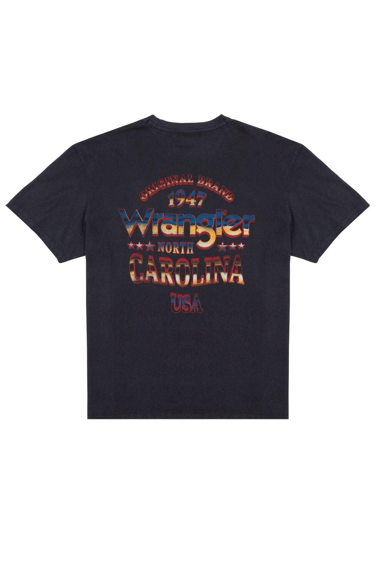 WRANGLER - חולצת טי וינטג' צבע שחור - MASHBIR//365