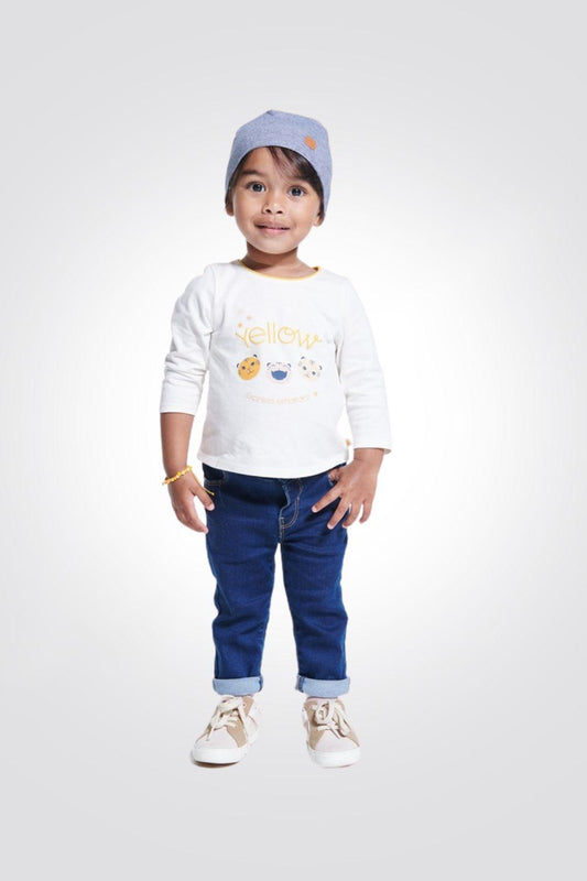 OBAIBI - חולצת יילאו בצבע לבן לתינוקות - MASHBIR//365