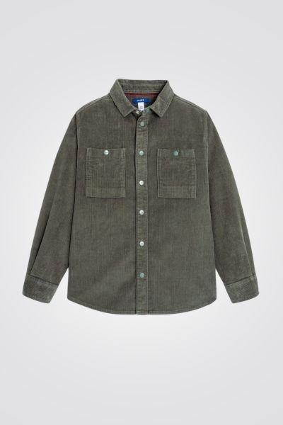 OKAIDI - חולצת ילדים קורדרוי עדין בחאקי - MASHBIR//365