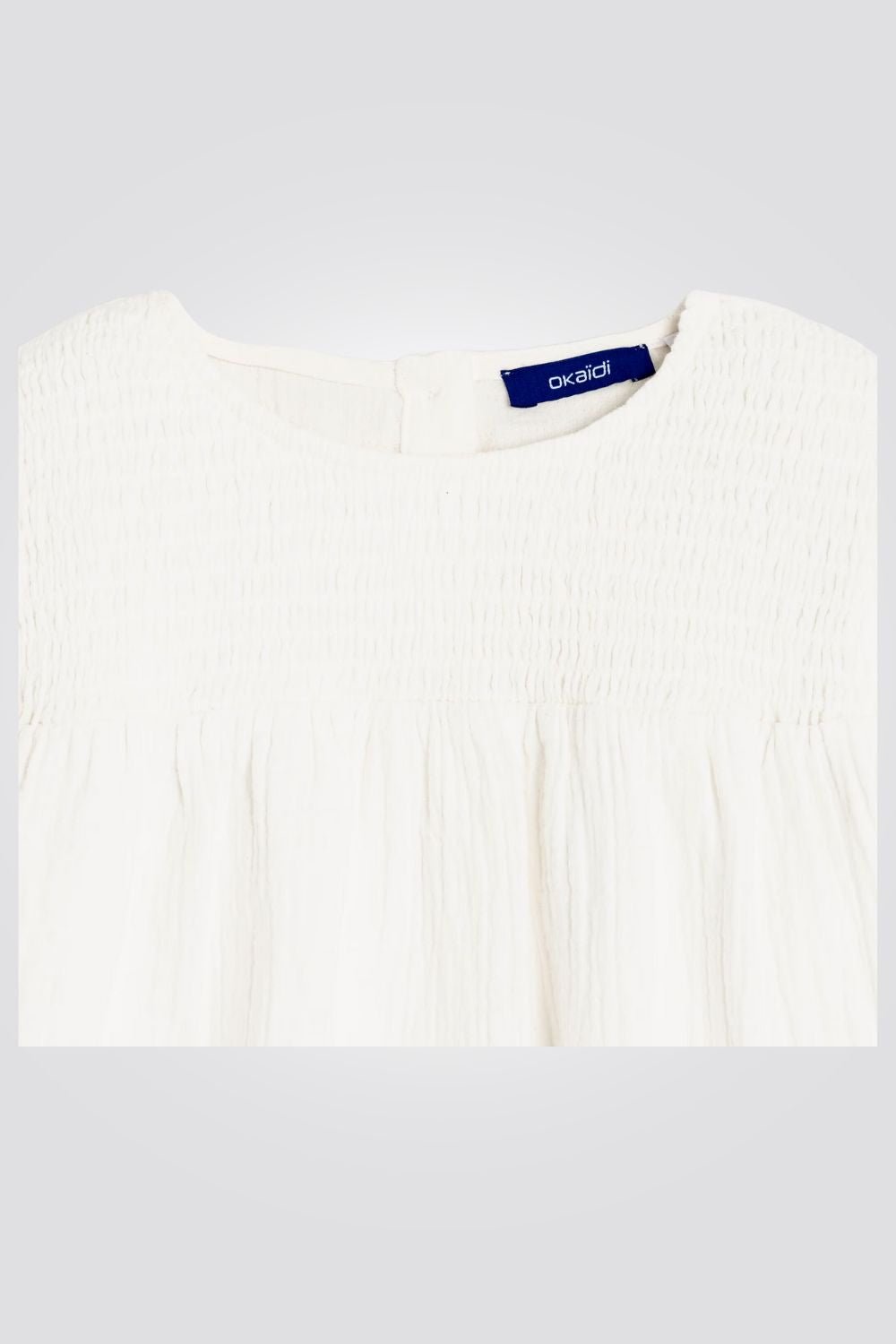 OKAIDI - חולצת ילדות שרוול ארוך בצבע שמנת - MASHBIR//365