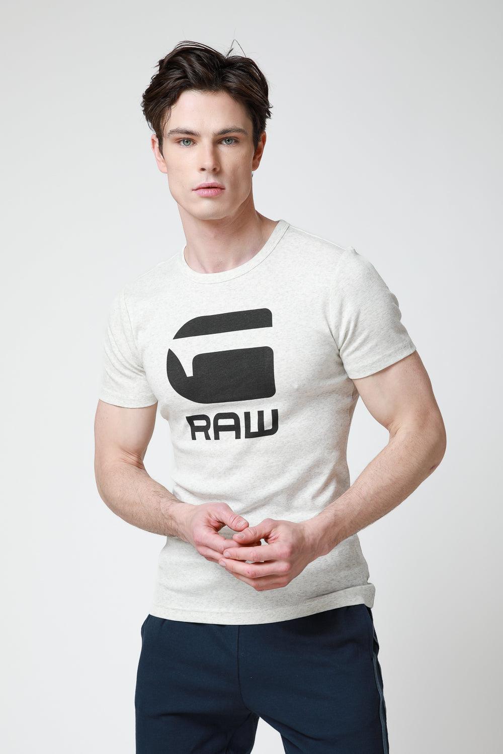 GSTAR - חולצת טישירט בצבע לבן - MASHBIR//365