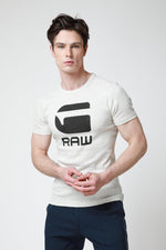 GSTAR - חולצת טישירט בצבע לבן - MASHBIR//365