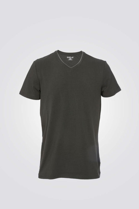 REPLAY - חולצת טישירט ירוקה - MASHBIR//365