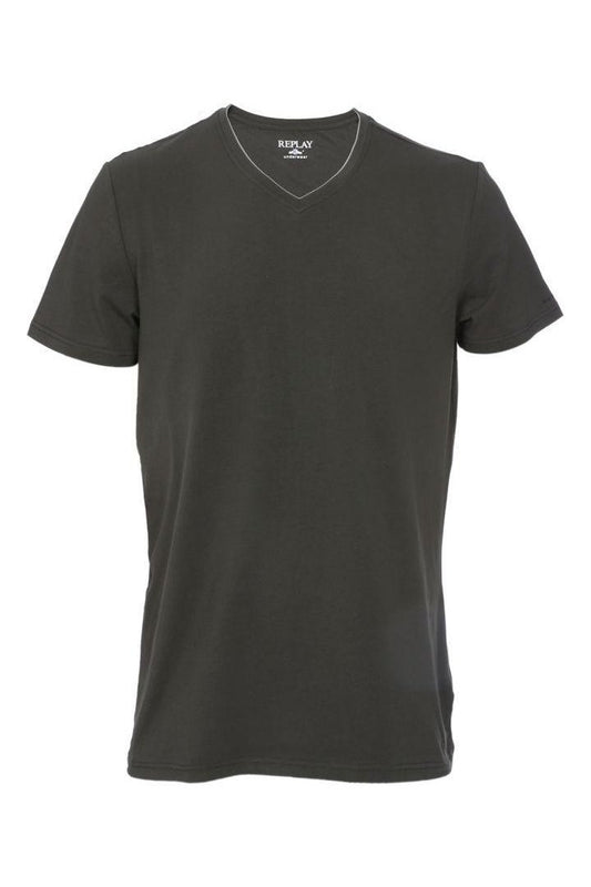 REPLAY - חולצת טישירט ירוקה - MASHBIR//365