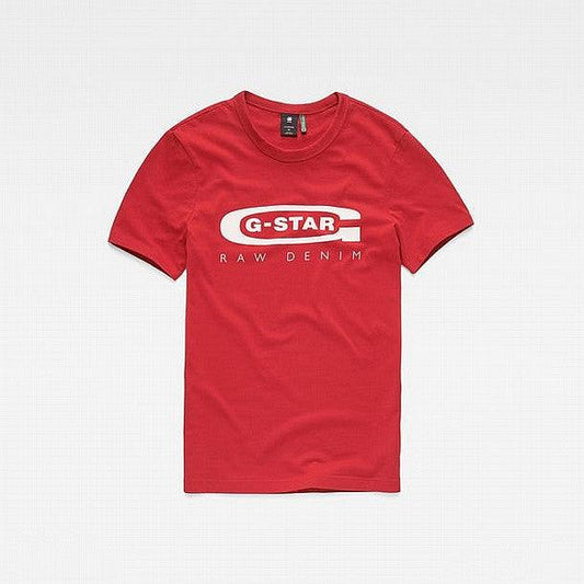 GSTAR - חולצת טישירט לוגו בצבע אדום - MASHBIR//365