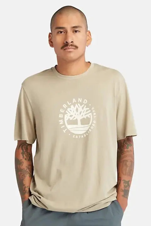 TIMBERLAND - חולצת יוניסקס VINTAGE בצבע בז' - MASHBIR//365