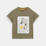 OBAIBI - חולצת חיות ירוק זית תינוקות - MASHBIR//365