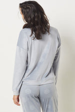 ETAM - חולצת קטיפה RHEANNA פתיתי שלג - MASHBIR//365