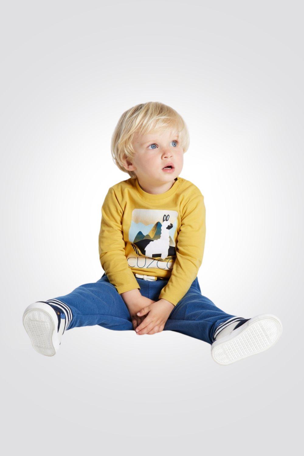 OBAIBI - חולצת קוסקו עם רקע לאמה לתינוקות - MASHBIR//365