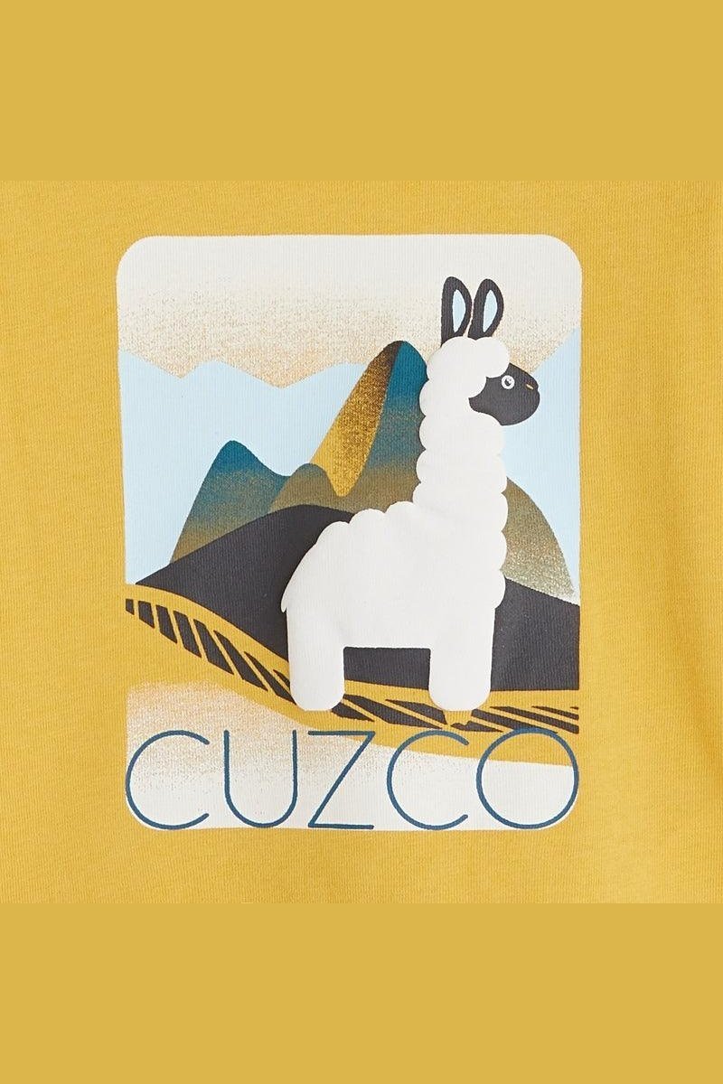 OBAIBI - חולצת קוסקו עם רקע לאמה לתינוקות - MASHBIR//365